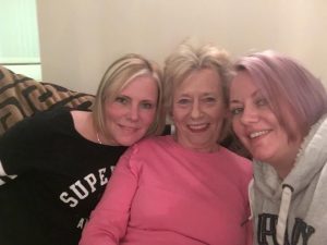 Faye and Nina with their mum