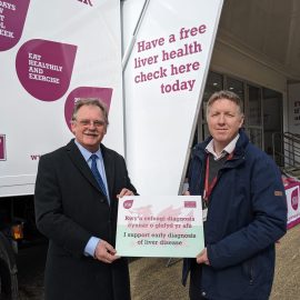 L-R Mark Isherwood MS, Dr Andrew Yeoman