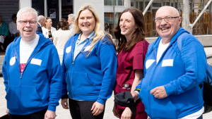 Volunteers and staff at a British Liver Trust Love Your Liver roadshow