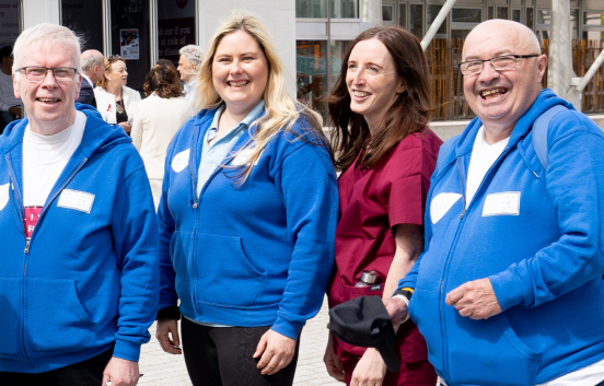 Volunteers and staff at a British Liver Trust Love Your Liver roadshow